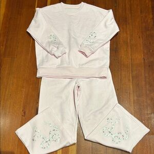 Charming Pink Kids Pajama Set with bow design
